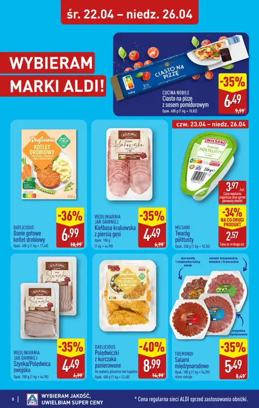 Aldi - gazetka promocyjna Gubin, ul. 3-maja 8: WIELKIE OTWARCIE już w ŚRODĘ: 22.04! od środy 22.04 do niedzieli 26.04 - strona 8