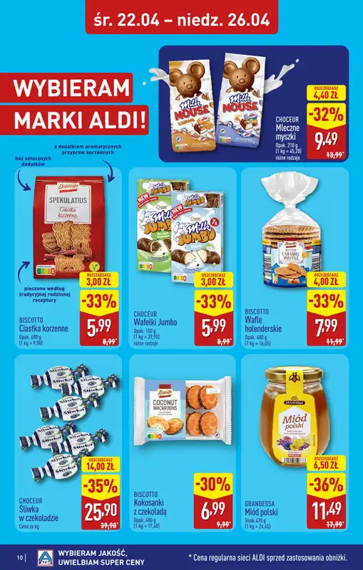 Aldi - gazetka promocyjna Gubin, ul. 3-maja 8: WIELKIE OTWARCIE już w ŚRODĘ: 22.04! od środy 22.04 do niedzieli 26.04 - strona 10