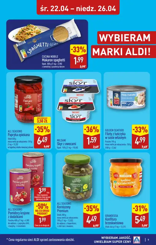 Aldi - gazetka promocyjna Gubin, ul. 3-maja 8: WIELKIE OTWARCIE już w ŚRODĘ: 22.04! od środy 22.04 do niedzieli 26.04 - strona 9