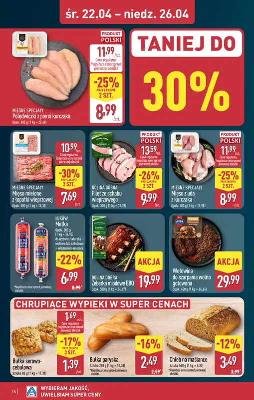 Aldi - gazetka promocyjna Gubin, ul. 3-maja 8: WIELKIE OTWARCIE już w ŚRODĘ: 22.04! od środy 22.04 do niedzieli 26.04 - strona 14