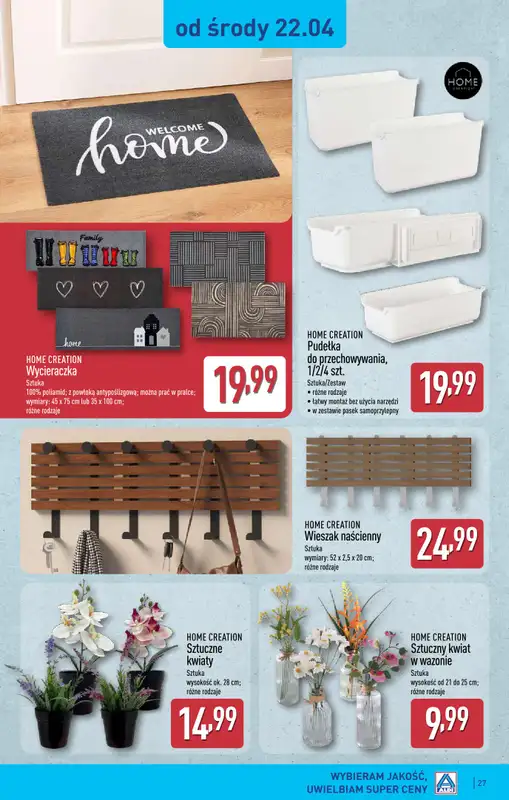 Aldi - gazetka promocyjna Gubin, ul. 3-maja 8: WIELKIE OTWARCIE już w ŚRODĘ: 22.04! od środy 22.04 do niedzieli 26.04 - strona 27