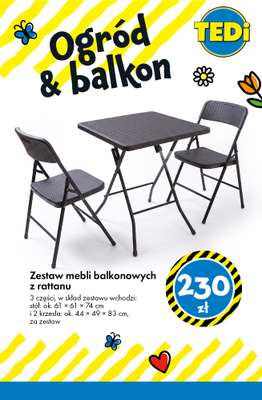 Tedi - gazetka promocyjna Ogród & balkon! od wtorku 14.04  - strona 2