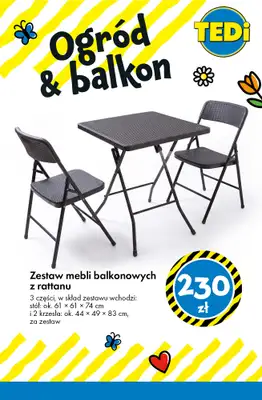 Tedi - gazetka promocyjna Ogród & balkon! od wtorku 14.04  - strona 2