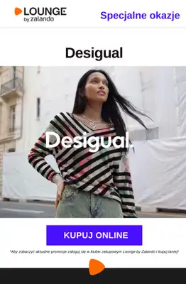 Lounge by Zalando - gazetka promocyjna Specjalne okazje: Desigual od wtorku 14.04 do czwartku 16.04