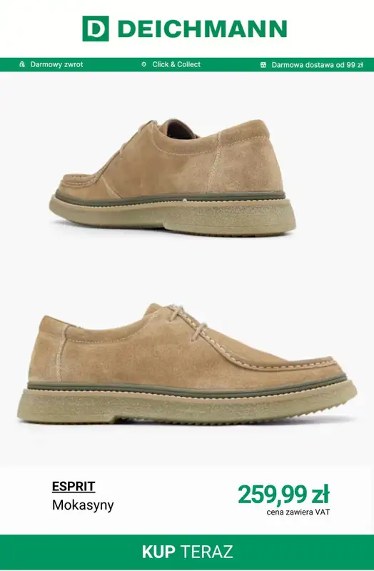 Deichmann - gazetka promocyjna Lordsy i mokasyny męskie od wtorku 14.04  - strona 5