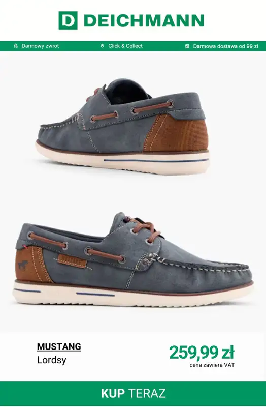 Deichmann - gazetka promocyjna Lordsy i mokasyny męskie od wtorku 14.04  - strona 8