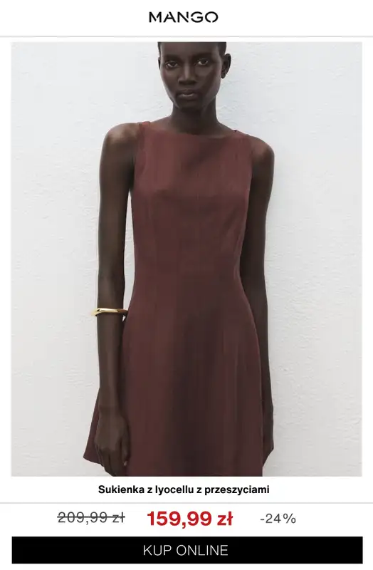 Mango - gazetka promocyjna Sukienki na PROMOCJI od wtorku 14.04 do wtorku 21.04 - strona 8