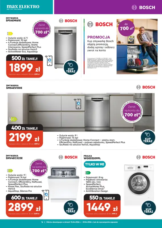 Max Elektro - gazetka promocyjna Gazetka od wtorku 14.04 do poniedziałku 27.04 - strona 16