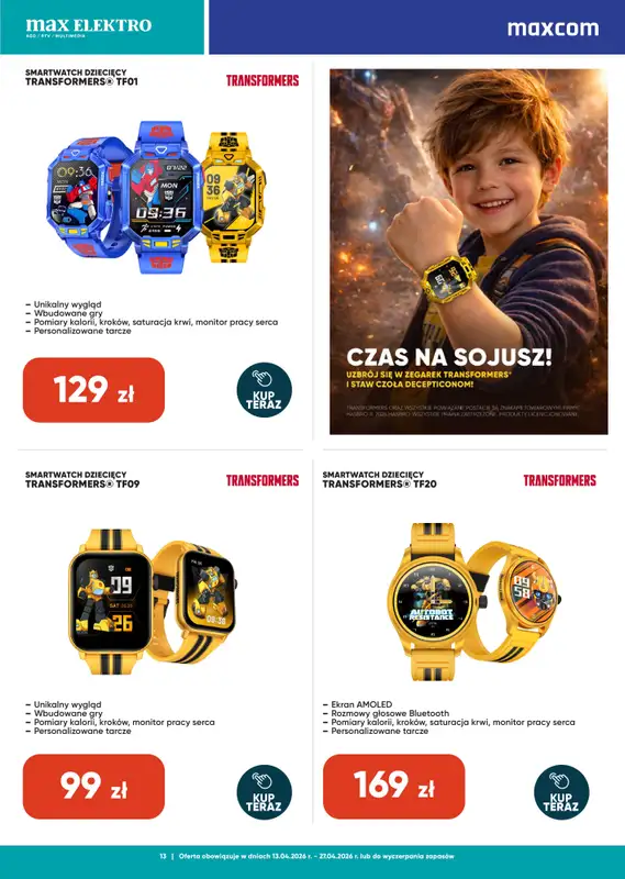 Max Elektro - gazetka promocyjna Gazetka od wtorku 14.04 do poniedziałku 27.04 - strona 13