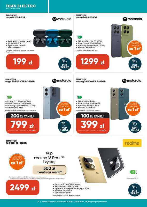 Max Elektro - gazetka promocyjna Gazetka od wtorku 14.04 do poniedziałku 27.04 - strona 10