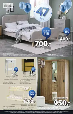 Jysk - gazetka promocyjna Świętujemy urodziny. Rabat do 60% od środy 22.04 do niedzieli 10.05 - strona 23