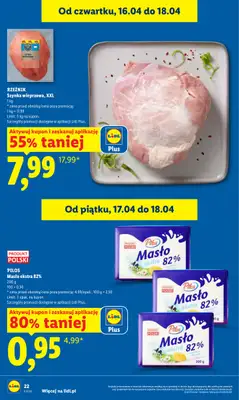 Lidl - gazetka promocyjna Oferta od czwartku od czwartku 16.04 do soboty 18.04 - strona 22