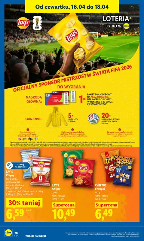 Lidl - gazetka promocyjna Oferta od czwartku od czwartku 16.04 do soboty 18.04 - strona 78