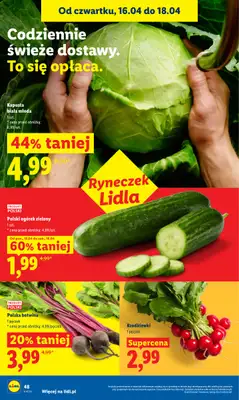 Lidl - gazetka promocyjna Oferta od czwartku od czwartku 16.04 do soboty 18.04 - strona 48