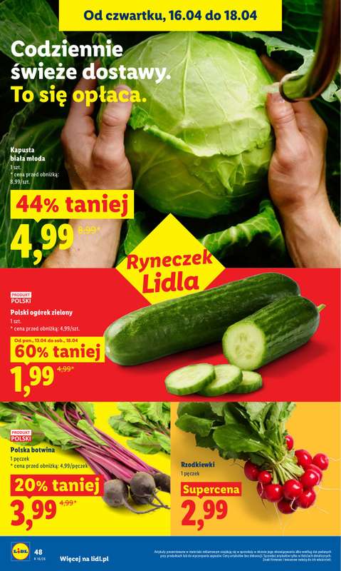Lidl - gazetka promocyjna Oferta od czwartku od czwartku 16.04 do soboty 18.04 - strona 48