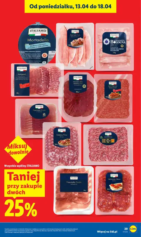 Lidl - gazetka promocyjna Oferta od czwartku od czwartku 16.04 do soboty 18.04 - strona 29