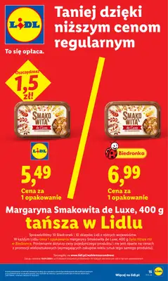 Lidl - gazetka promocyjna Oferta od czwartku od czwartku 16.04 do soboty 18.04 - strona 15