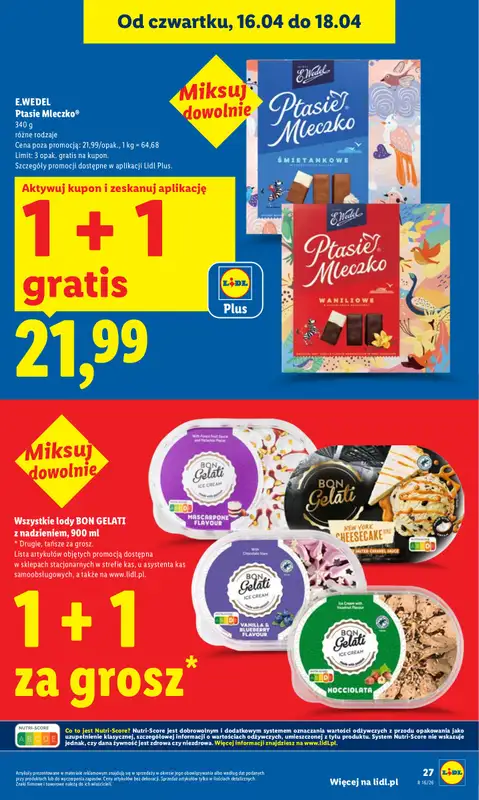 Lidl - gazetka promocyjna Oferta od czwartku od czwartku 16.04 do soboty 18.04 - strona 27
