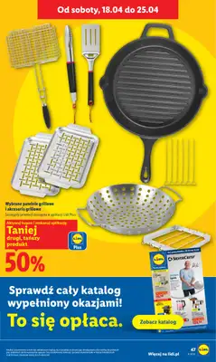 Lidl - gazetka promocyjna Oferta od czwartku od czwartku 16.04 do soboty 18.04 - strona 47