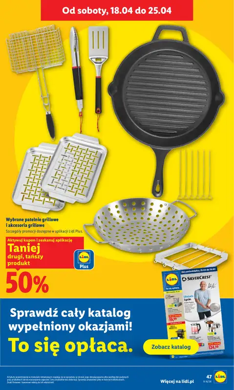 Lidl - gazetka promocyjna Oferta od czwartku od czwartku 16.04 do soboty 18.04 - strona 47