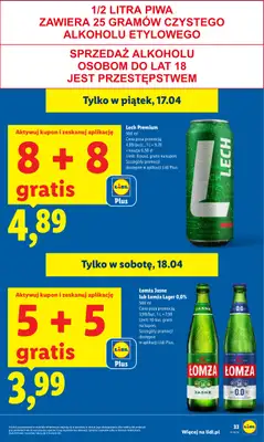 Lidl - gazetka promocyjna Oferta od czwartku od czwartku 16.04 do soboty 18.04 - strona 33