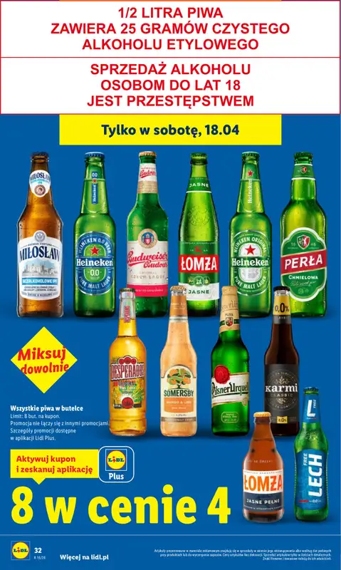Lidl - gazetka promocyjna Oferta od czwartku od czwartku 16.04 do soboty 18.04 - strona 32
