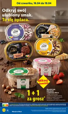 Lidl - gazetka promocyjna Oferta od czwartku od czwartku 16.04 do soboty 18.04 - strona 64