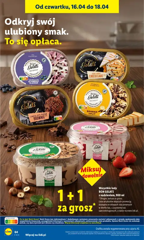Lidl - gazetka promocyjna Oferta od czwartku od czwartku 16.04 do soboty 18.04 - strona 64