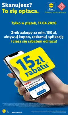 Lidl - gazetka promocyjna Oferta od czwartku od czwartku 16.04 do soboty 18.04 - strona 20