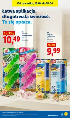 Lidl - gazetka promocyjna Oferta od czwartku od czwartku 16.04 do soboty 18.04 - strona 89