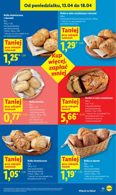 Lidl - gazetka promocyjna Oferta od czwartku od czwartku 16.04 do soboty 18.04 - strona 53