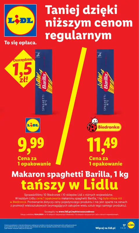 Lidl - gazetka promocyjna Oferta od czwartku od czwartku 16.04 do soboty 18.04 - strona 17