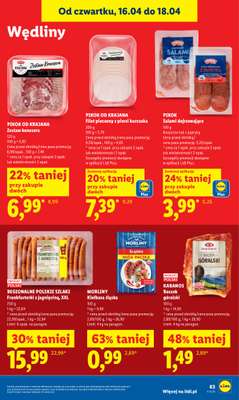 Lidl - gazetka promocyjna Oferta od czwartku od czwartku 16.04 do soboty 18.04 - strona 63