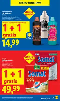 Lidl - gazetka promocyjna Oferta od czwartku od czwartku 16.04 do soboty 18.04 - strona 21