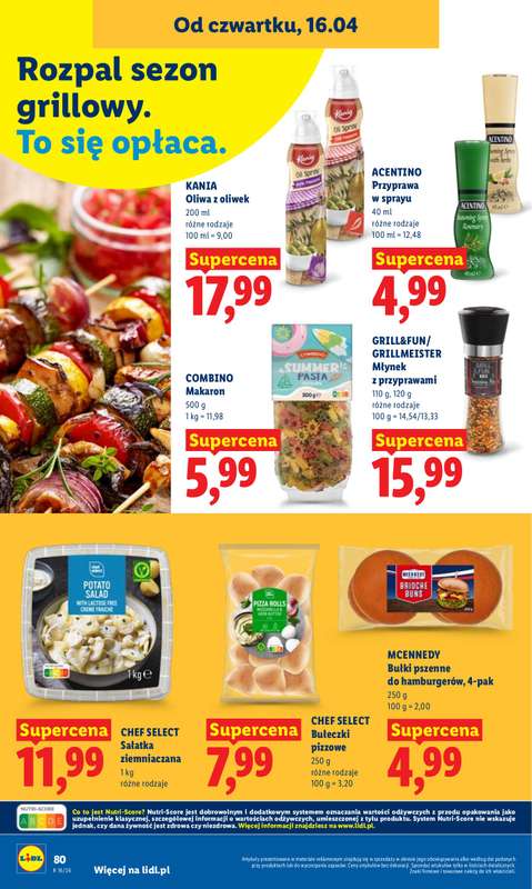 Lidl - gazetka promocyjna Oferta od czwartku od czwartku 16.04 do soboty 18.04 - strona 80