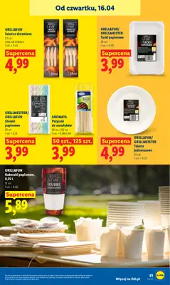 Lidl - gazetka promocyjna Oferta od czwartku od czwartku 16.04 do soboty 18.04 - strona 81
