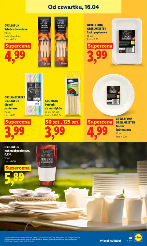 Lidl - gazetka promocyjna Oferta od czwartku od czwartku 16.04 do soboty 18.04 - strona 81