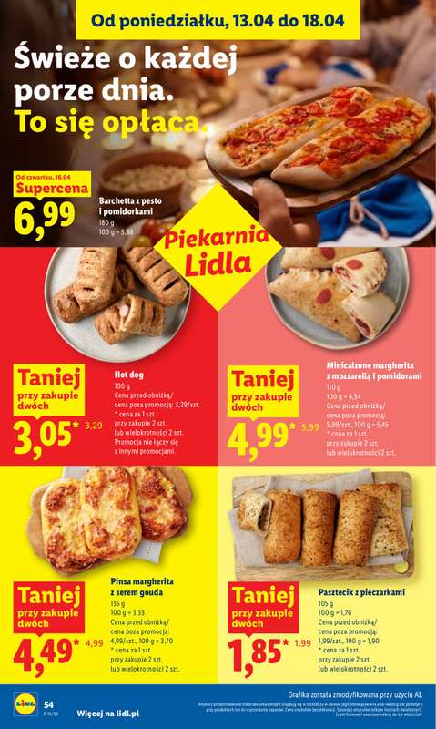 Lidl - gazetka promocyjna Oferta od czwartku od czwartku 16.04 do soboty 18.04 - strona 54