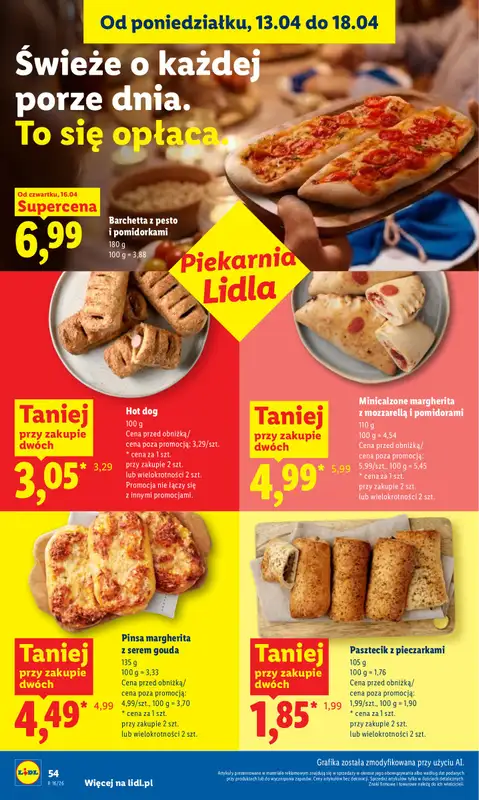 Lidl - gazetka promocyjna Oferta od czwartku od czwartku 16.04 do soboty 18.04 - strona 54