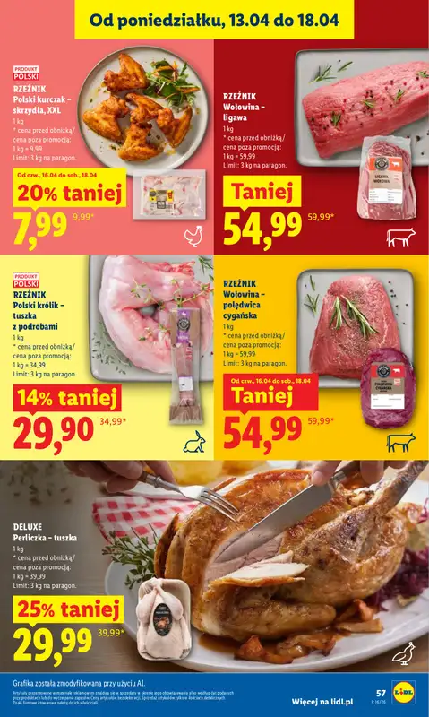 Lidl - gazetka promocyjna Oferta od czwartku od czwartku 16.04 do soboty 18.04 - strona 57