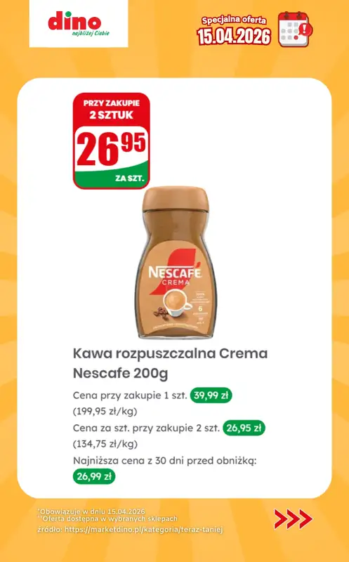 Dino - gazetka promocyjna Specjalna oferta na 15.04.2026 - promocje spoza gazetki od środy 15.04 do środy 15.04 - strona 9