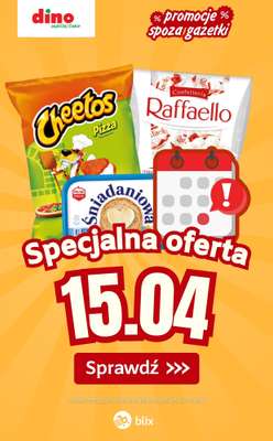 Dino - gazetka promocyjna Specjalna oferta na 15.04.2026 - promocje spoza gazetki od środy 15.04 do środy 15.04