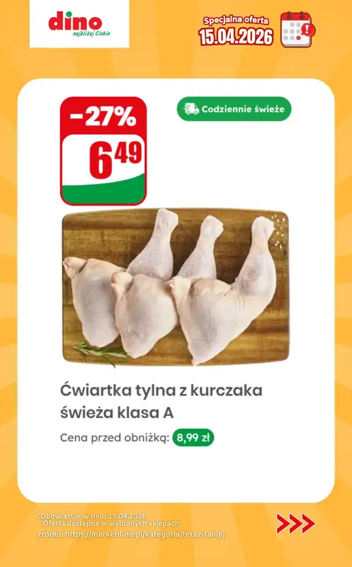 Dino - gazetka promocyjna Specjalna oferta na 15.04.2026 - promocje spoza gazetki od środy 15.04 do środy 15.04 - strona 3