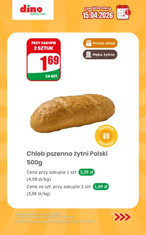 Dino - gazetka promocyjna Specjalna oferta na 15.04.2026 - promocje spoza gazetki od środy 15.04 do środy 15.04 - strona 5
