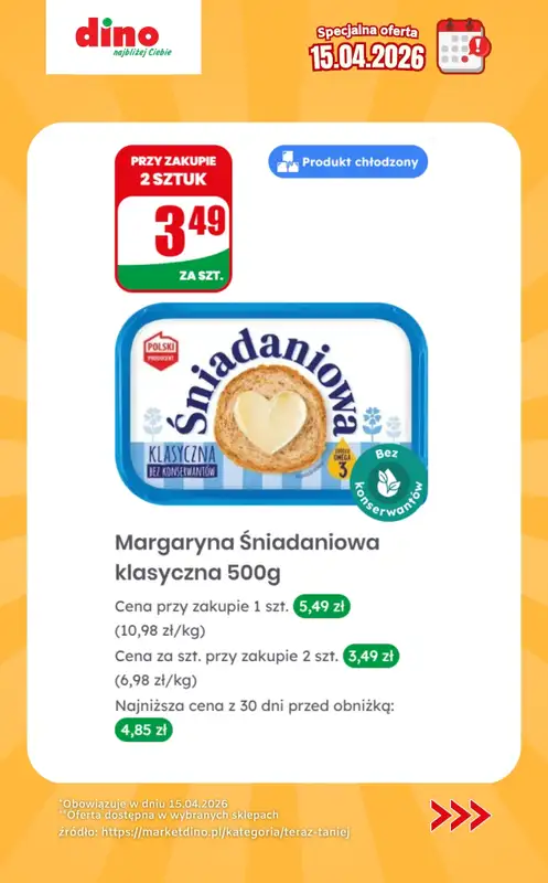 Dino - gazetka promocyjna Specjalna oferta na 15.04.2026 - promocje spoza gazetki od środy 15.04 do środy 15.04 - strona 7