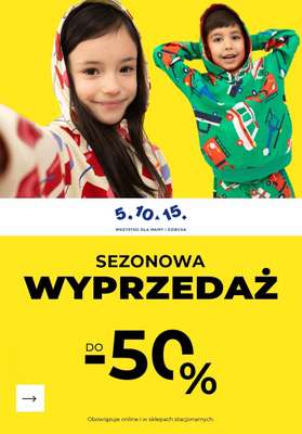 5.10.15 - gazetka promocyjna Sezonowa wyprzedaż do -50% od środy 15.04 