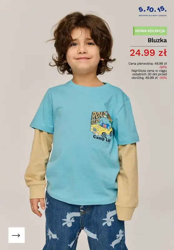 5.10.15 - gazetka promocyjna Sezonowa wyprzedaż do -50% od środy 15.04  - strona 9