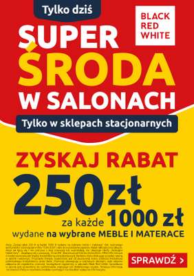 Black Red White - gazetka promocyjna Super Środa w salonach Black Red White od środy 15.04 do środy 15.04