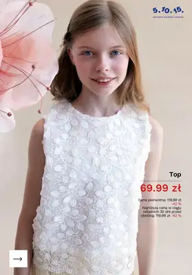 5.10.15 - gazetka promocyjna Komunie i chrzty - odzież dziecięca od środy 15.04  - strona 7