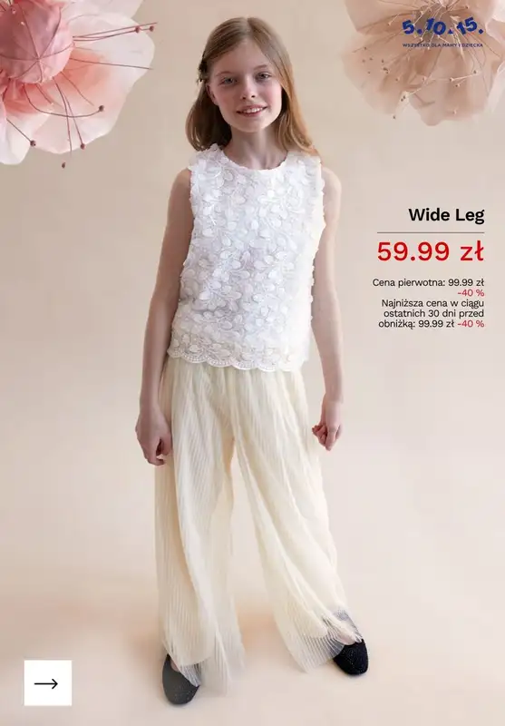 5.10.15 - gazetka promocyjna Komunie i chrzty - odzież dziecięca od środy 15.04  - strona 6